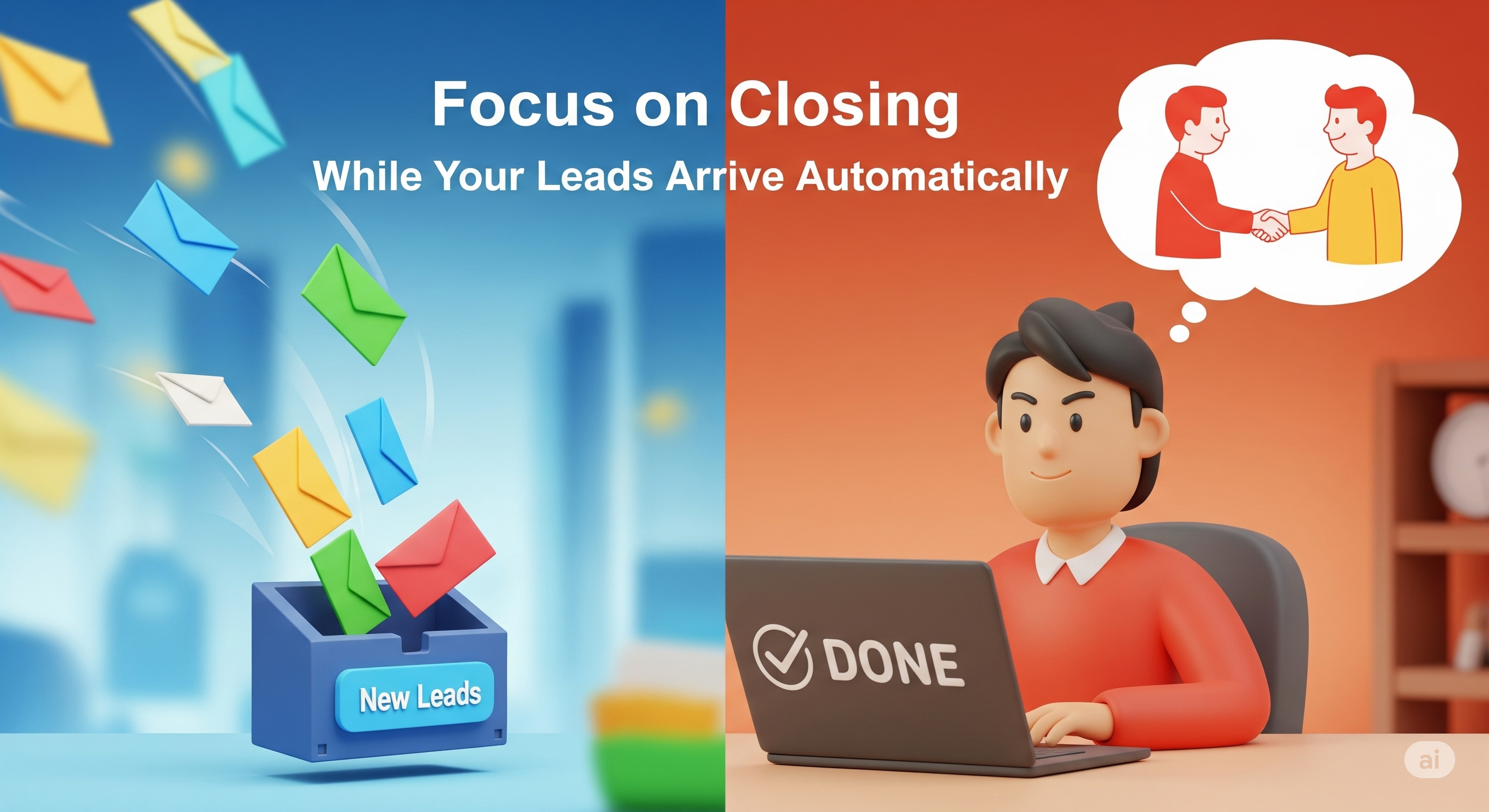 Focus on Closing While Your Leads Arrive Automatically