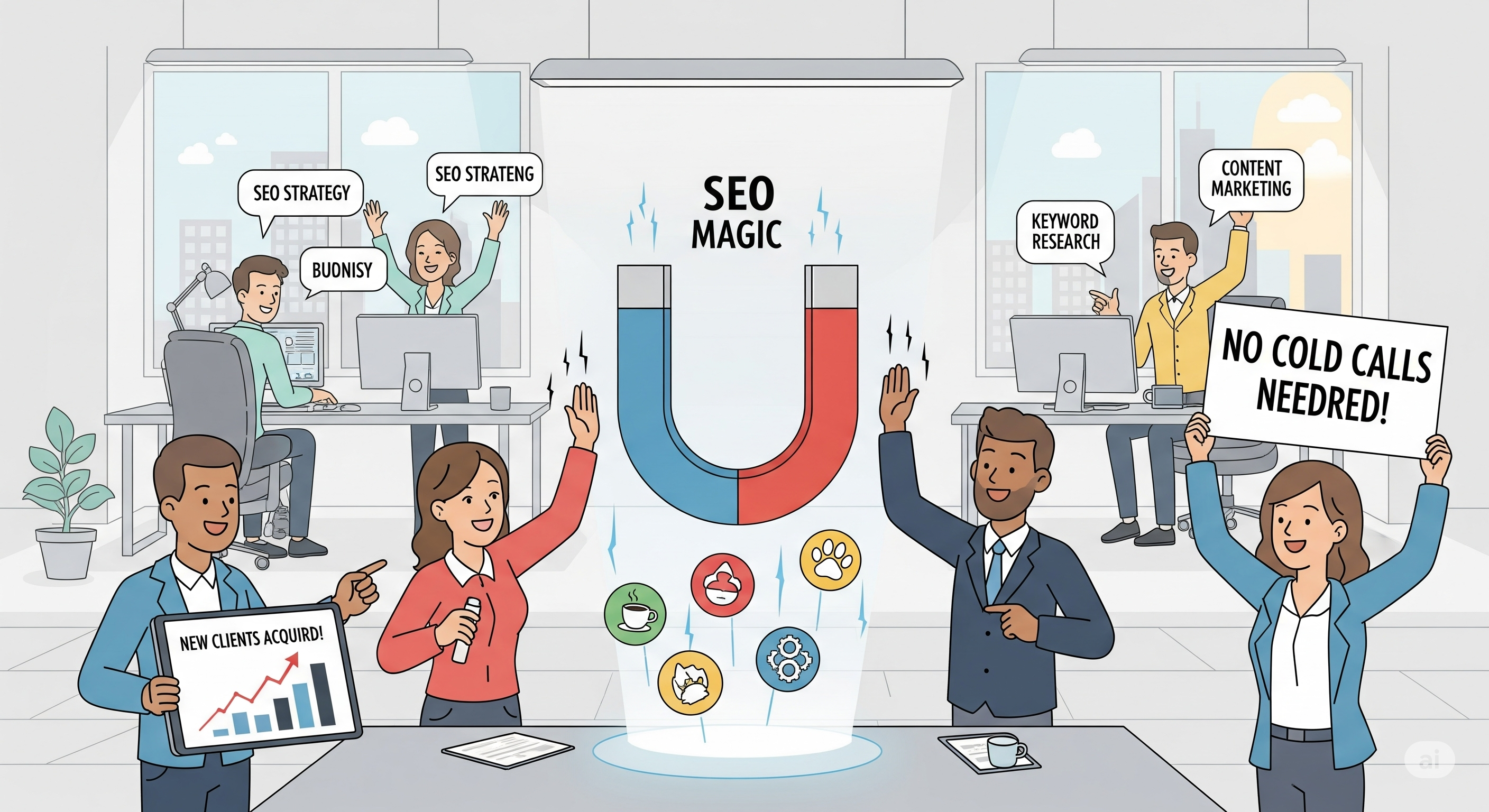 How Agencies Win SEO Clients Without Cold Calling Tactics