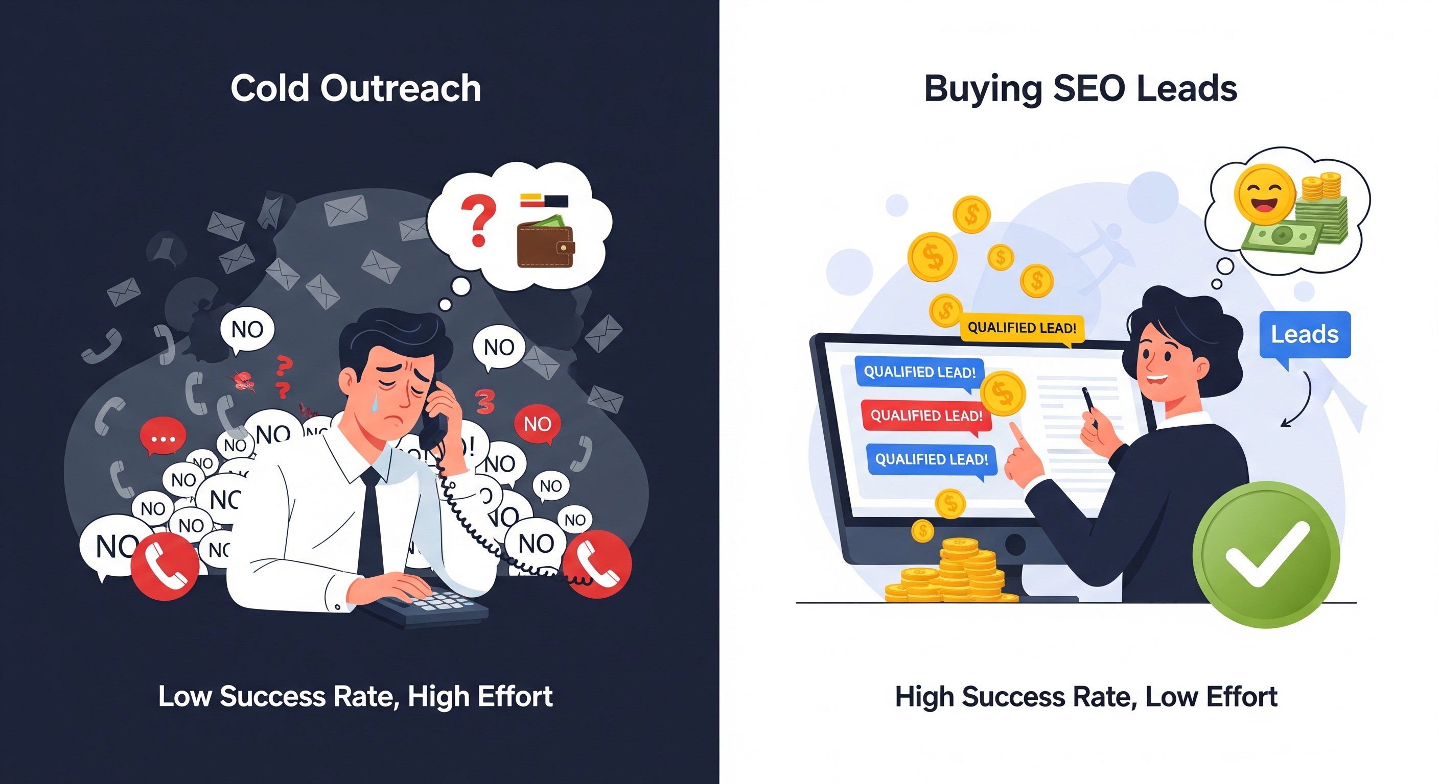 Why Agencies Choose to Buy SEO Leads Instead of Cold Outreach