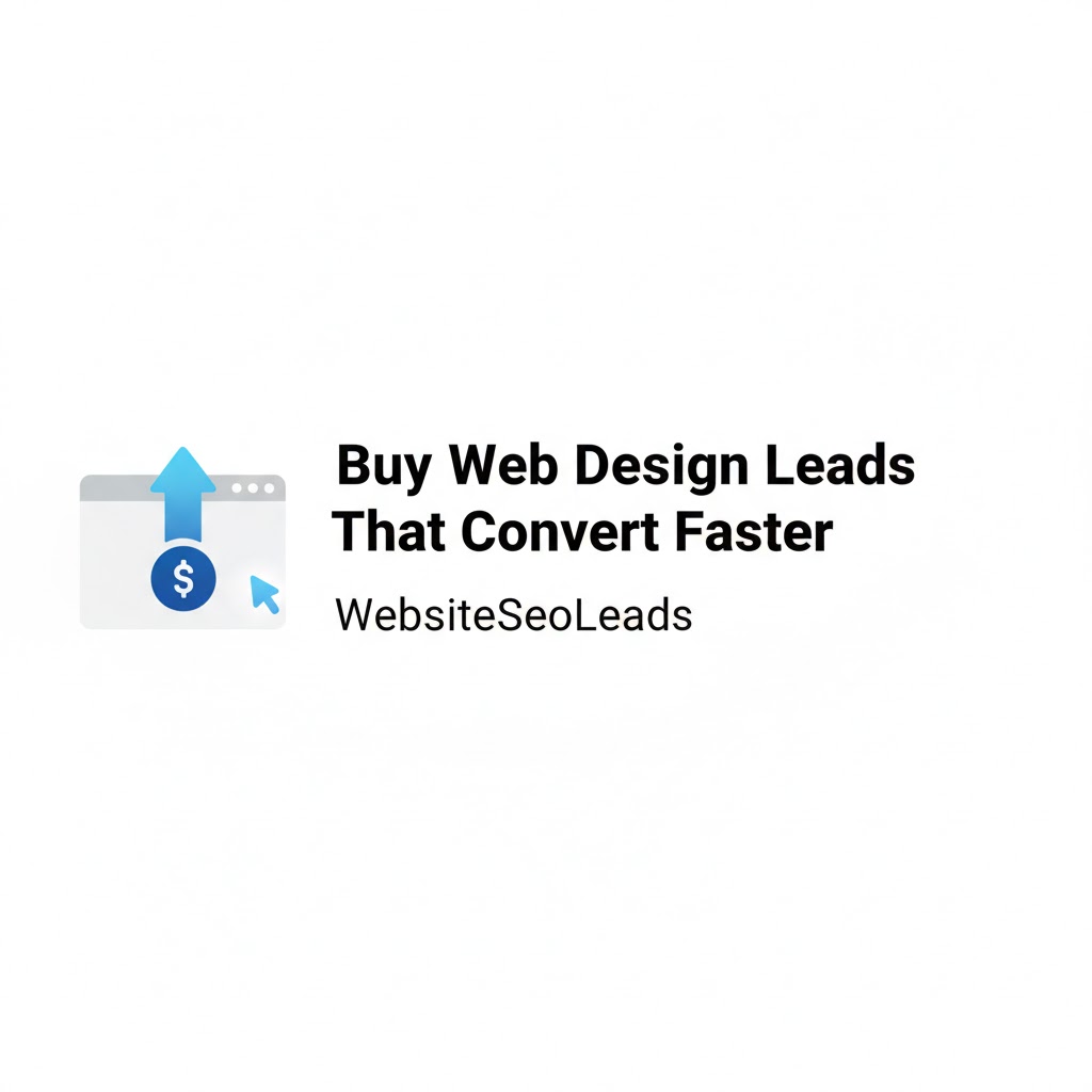 Buy Web Design Leads That Convert Faster