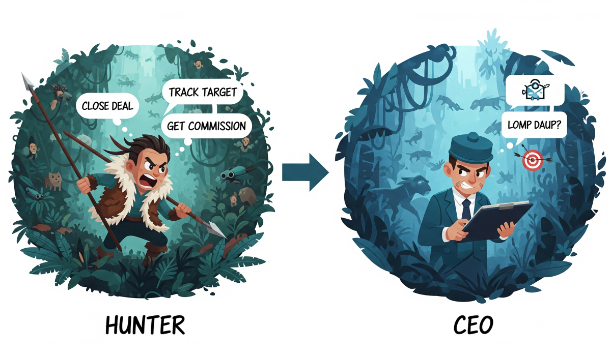 Stop Thinking Like a Hunter—Start Closing Like a CEO